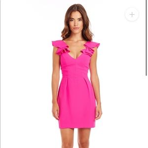 Amanda Uprichard Gimlet Dress - Hot Pink
